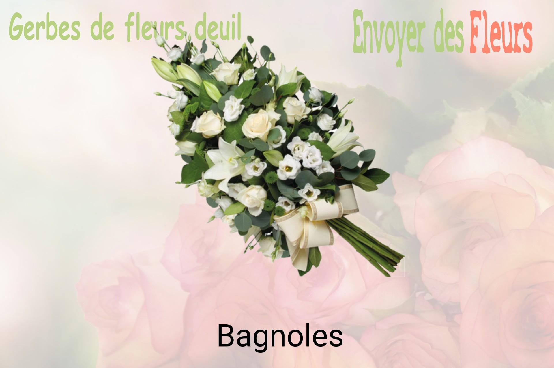 Gerbe de fleurs de deuil livrée à Bagnoles